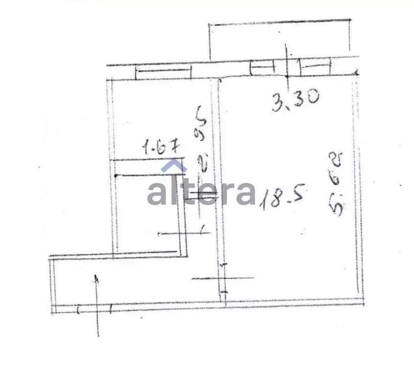 1-к кв. Татарстан, Казань ул. Шамиля Усманова, 33/2 (34.6 м) - Фото 1