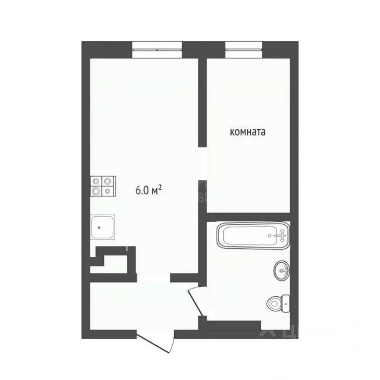 Студия Тюменская область, Тюмень Ставропольская ул., 160 (26.3 м) - Фото 2