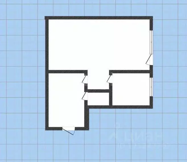 1-к кв. Курская область, Курск ул. Энгельса, 26/28 (30.1 м) - Фото 2