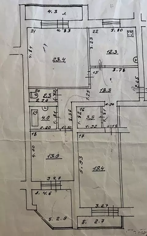 3-к. квартира, 112 м, 6/10 эт. - Фото 0