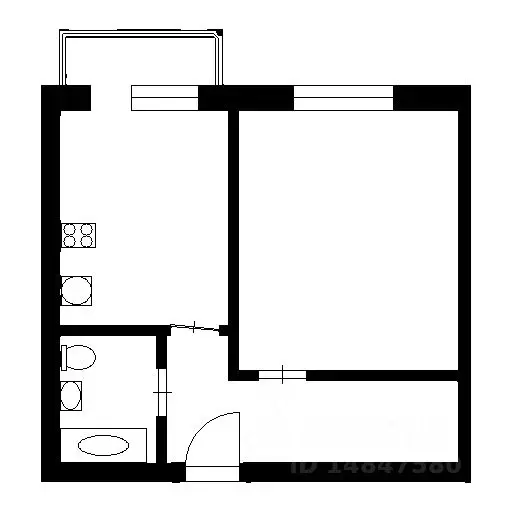 1-к кв. Новосибирская область, Бердск Боровая ул., 4/2 (37.0 м) - Фото 2
