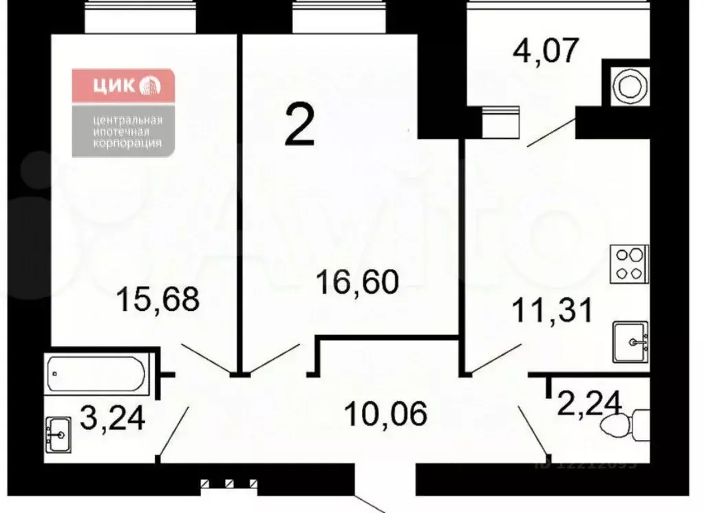 2-к кв. Рязанская область, Рязань Олимпийский городок мкр, 9 (63.0 м) - Фото 2