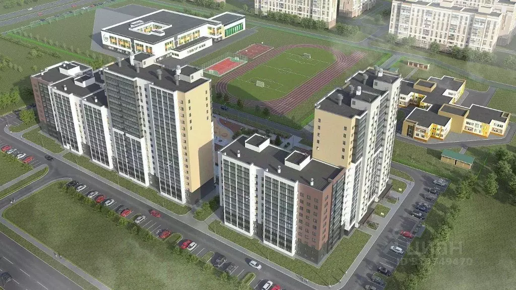 1-к кв. Татарстан, Нижнекамск Время жилой комплекс (39.5 м) - Фото 2