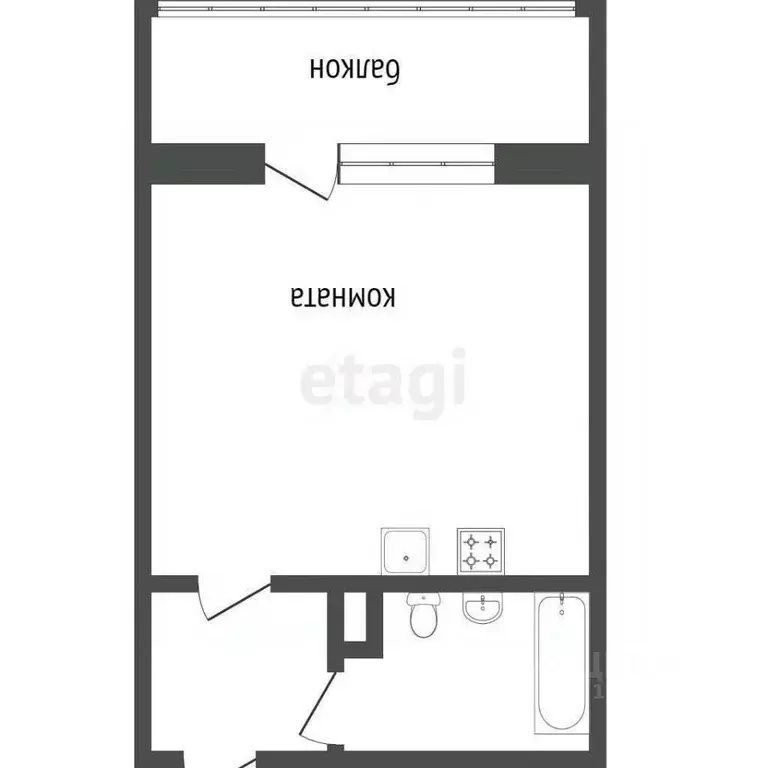 Студия Курганская область, Курган Заозерный жилрайон, 16-й мкр, 2 ... - Фото 2
