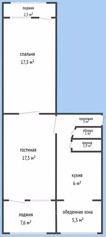 2-к кв. Дагестан, Махачкала ул. Мирзабекова, 169 (61.5 м) - Фото 1