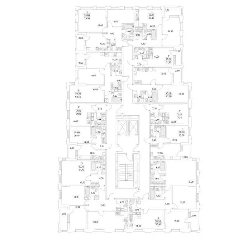 2-к кв. Санкт-Петербург Планерная ул., 99 (60.7 м) - Фото 1