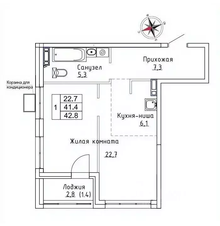 1-к кв. Приморский край, Надеждинский район, пос. Новый Новый жилой ... - Фото 1