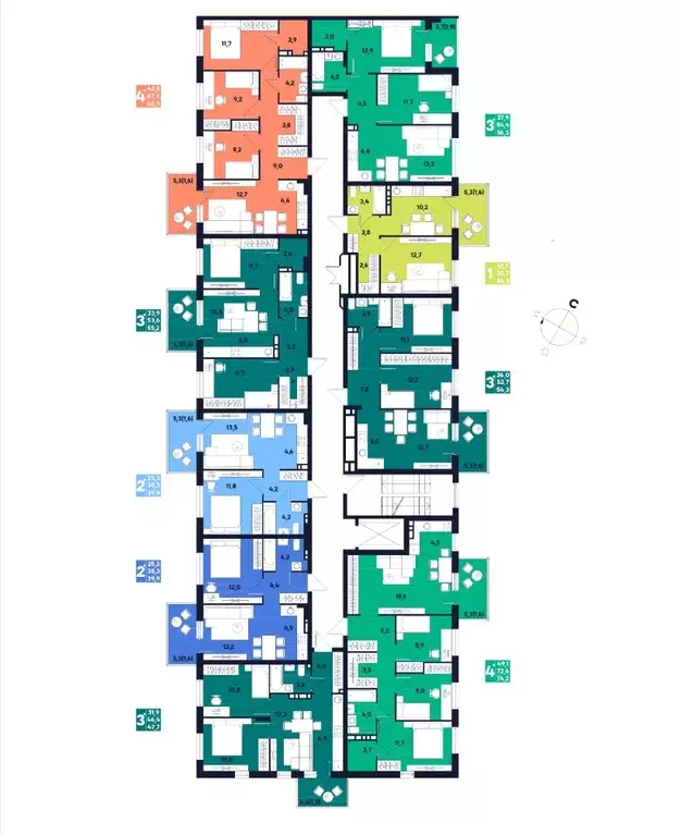 Студия Пермский край, д. Кондратово ул. Улановой, 6 (74.2 м) - Фото 2
