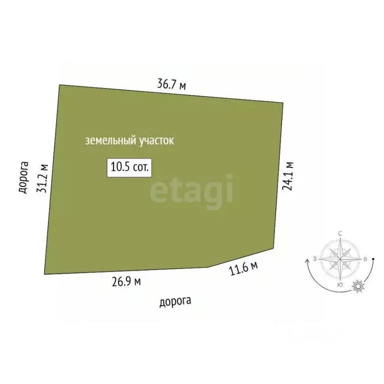 Участок в Тюменская область, Нижнетавдинский муниципальный округ, ... - Фото 2