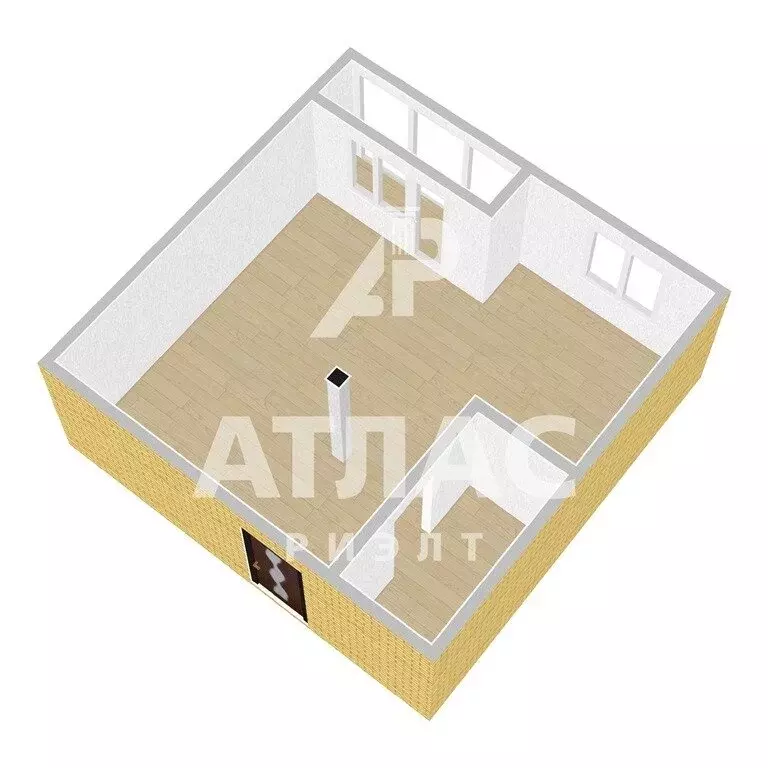 1-комнатная квартира: Омск, улица Дианова, 34 (32 м) - Фото 0
