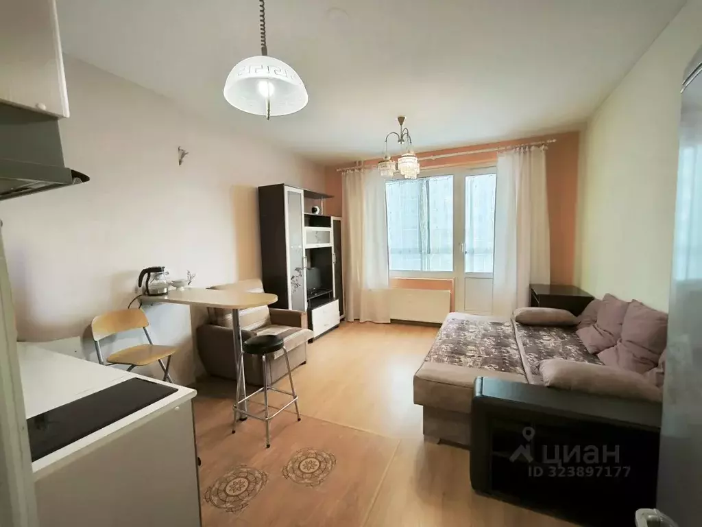 Студия Ленинградская область, Мурино Всеволожский район, пл. ... - Фото 1