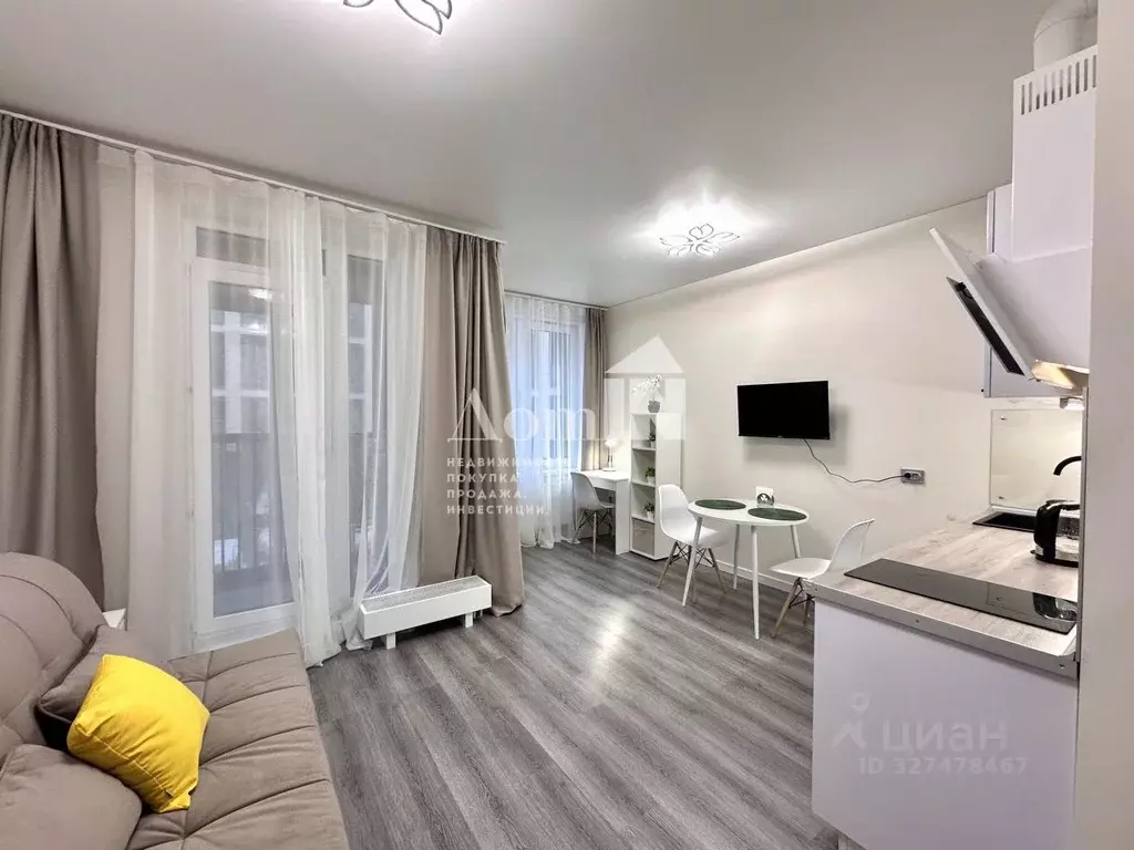 Студия Санкт-Петербург Уральская ул., 25 (26.5 м) - Фото 1