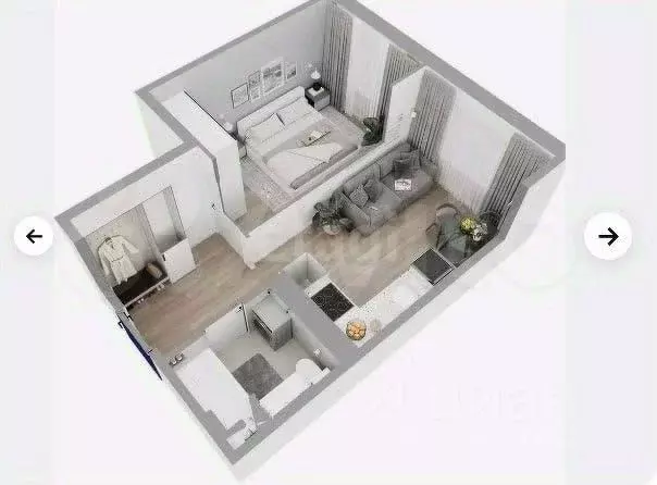 1-к кв. Пермский край, Пермь Целинная ул., 59к1 (34.7 м) - Фото 1