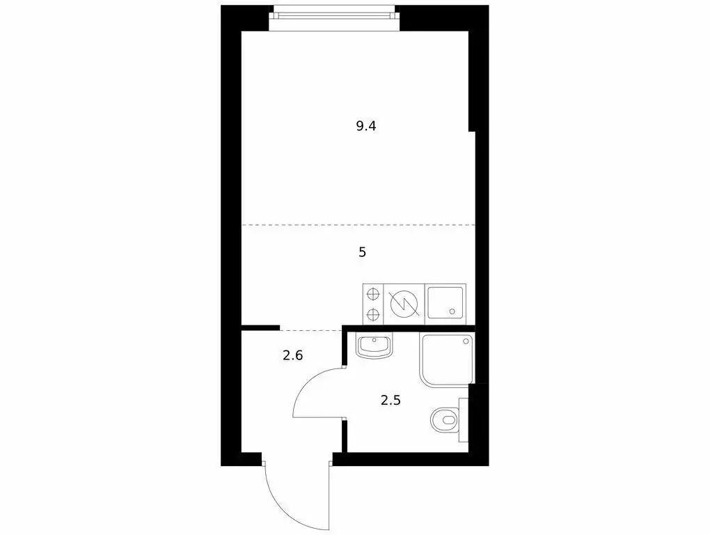 Квартира-студия: Владивосток, улица Басаргина, 2 (19.5 м) - Фото 0