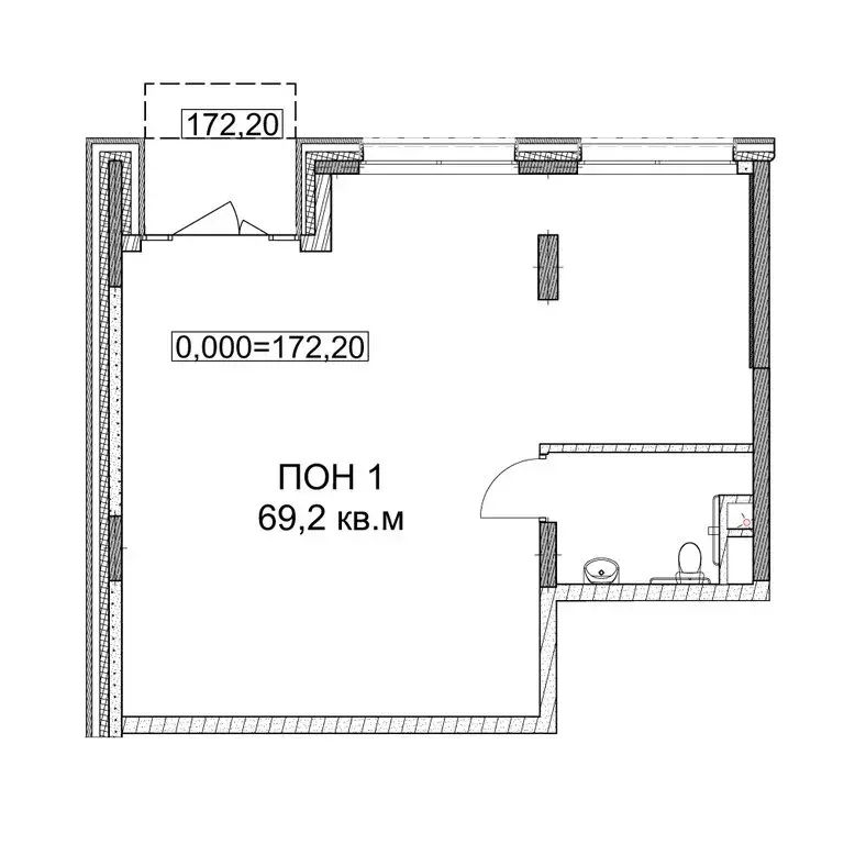 Офис (69.2 м) - Фото 2