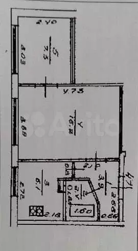 2-к. квартира, 35,9 м, 1/5 эт. - Фото 1