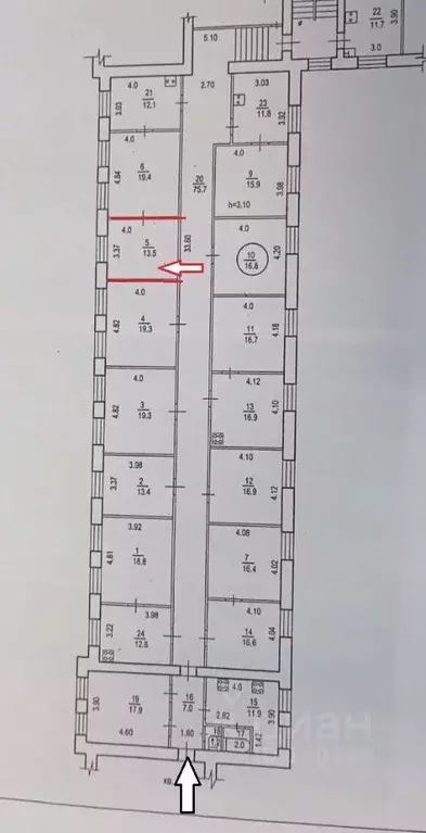 6-к кв. Хабаровский край, Хабаровск ул. Карла Маркса, 45 (349.8 м) - Фото 1