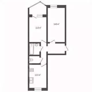 2-к кв. Ярославская область, Ярославль проезд Дядьковский, 4 (57.4 м) - Фото 2