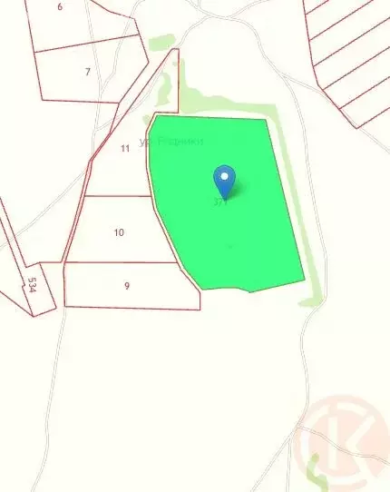 Участок в Черноморский район, село Окунёвка (712 м) - Фото 2