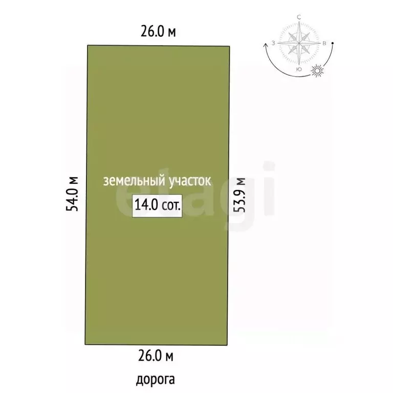 Участок в Воронежская область, Борисоглебск Цветочная ул., 25 (15.6 ... - Фото 2