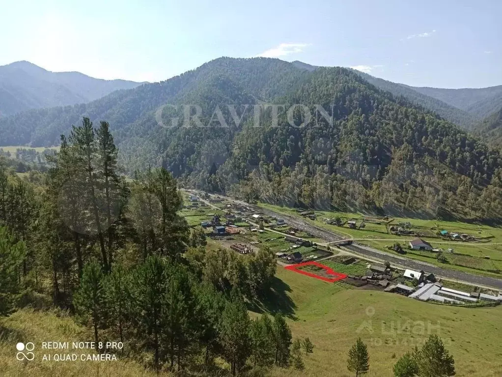 Участок в Алтай, Чемальский район, с. Уожан Центральная ул., 9А (14.0 ... - Фото 1