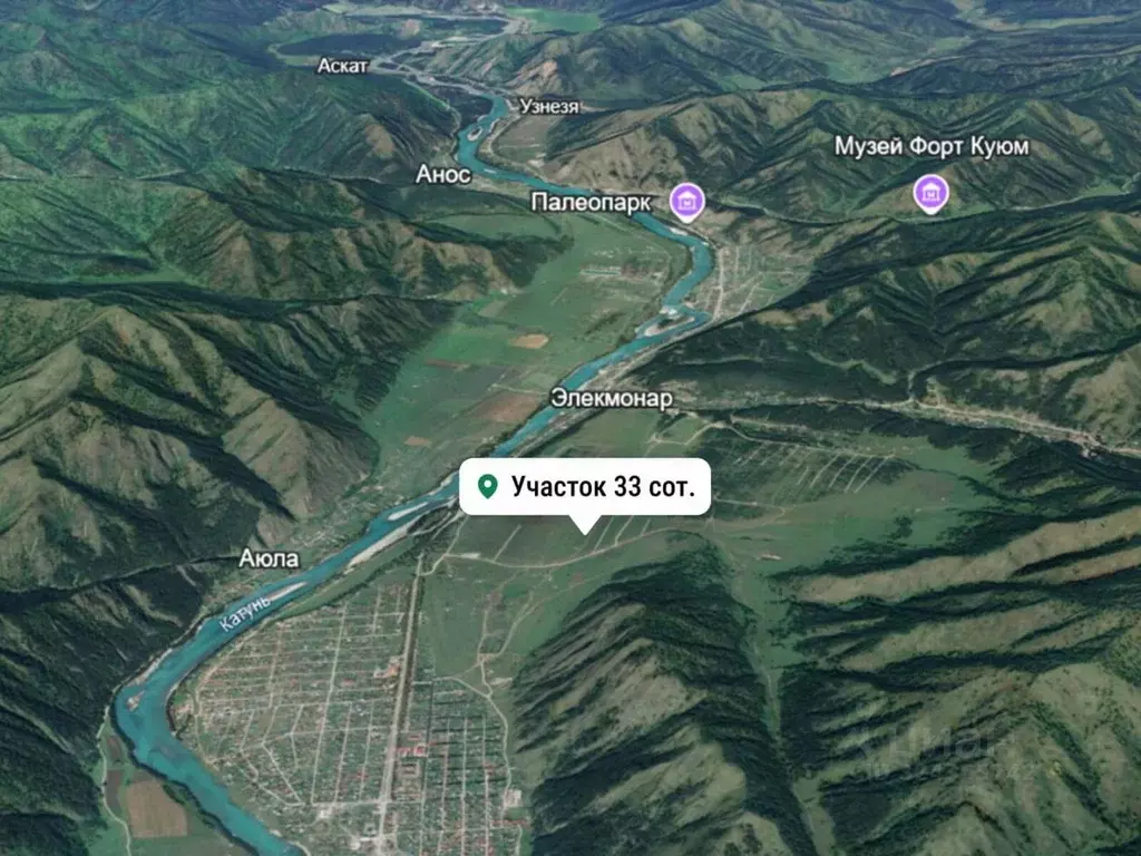 Участок в Алтай, Чемальский район, Элекмонарское с/пос, с. Элекмонар  ... - Фото 2