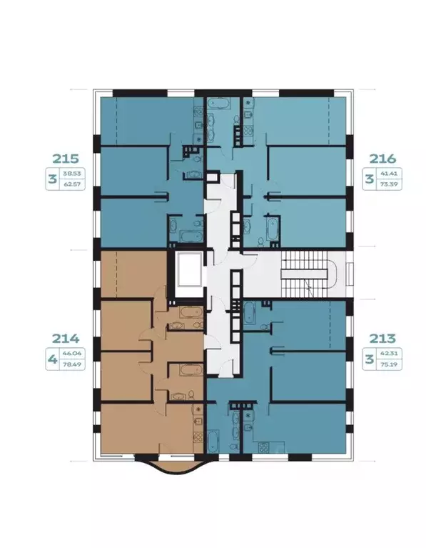 3-к кв. Иркутская область, Иркутск наб. Верхняя, 133 (62.57 м) - Фото 1