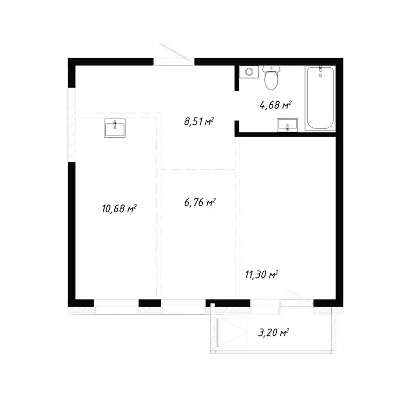 2-к кв. Иркутская область, Иркутск ул. Баррикад (45.13 м) - Фото 0