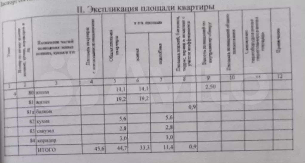 2-к. квартира, 45,6 м, 4/5 эт. - Фото 0