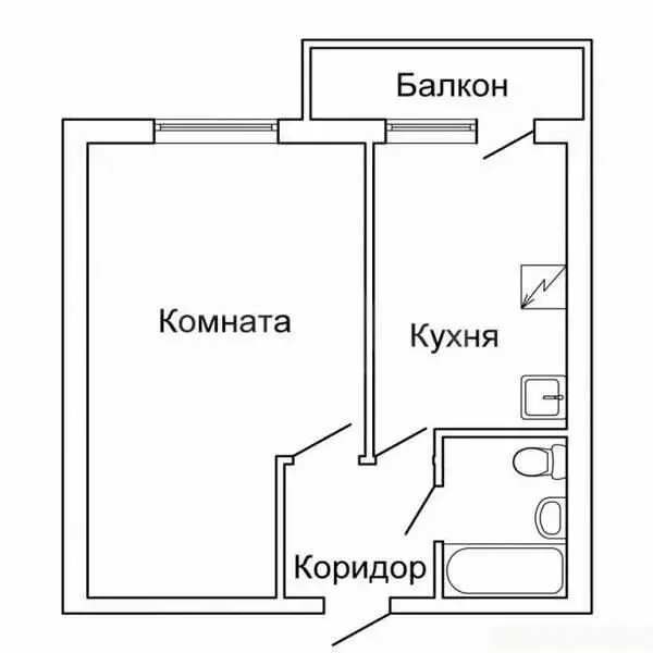 1-комнатная квартира: Энгельс, Трудовая улица, 12/3 (35.2 м) - Фото 1