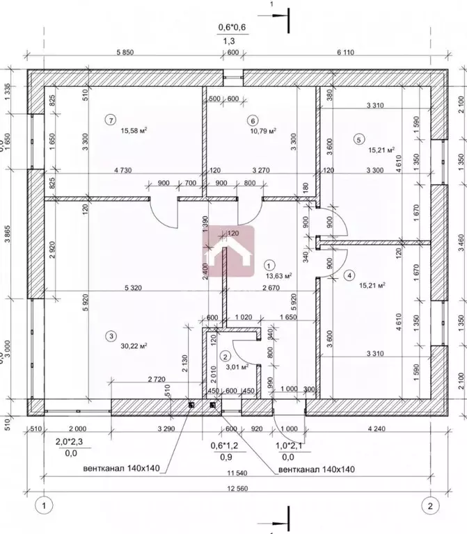 Дом в Саратовская область, с. Усть-Курдюм ул. Подсолнечная, 2 (129 м) - Фото 2