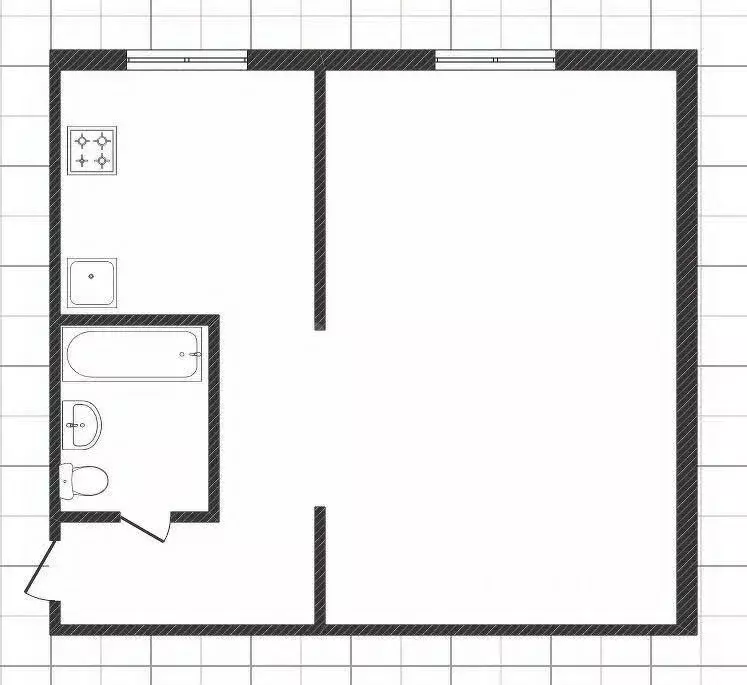 1-к кв. Липецкая область, Липецк ул. Дзержинского, 29 (29.8 м) - Фото 0
