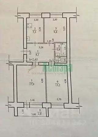 3-к кв. Забайкальский край, Чита ул. Столярова, 44 (60.0 м) - Фото 1