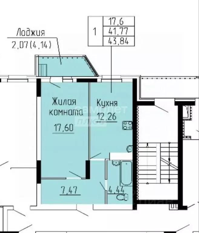 1-к кв. Московская область, Люберцы городской округ, Жилино-1 пгт, 2-й ... - Фото 1