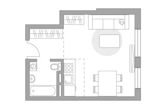 Квартира-студия: Московская область, городской округ Красногорск, село ... - Фото 1
