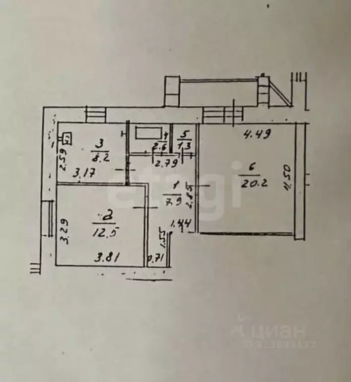 2-к кв. Саратовская область, Саратов туп. 3-й Кавказский, 7А (52.6 м) - Фото 2