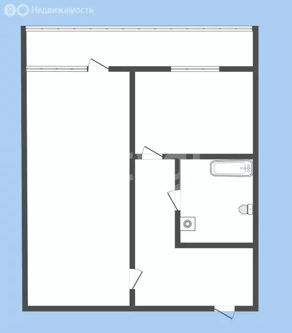 1-комнатная квартира: Иркутск, микрорайон Первомайский, 21 (34.4 м) - Фото 1