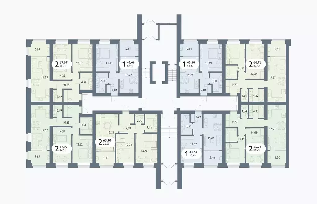 2-к кв. Брянская область, Брянский район, пос. Мичуринский, ... - Фото 2