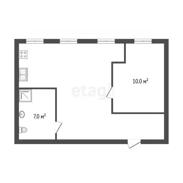 1-к кв. Санкт-Петербург Английский просп., 48 (48.9 м) - Фото 1