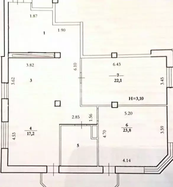 3-к кв. Волгоградская область, Волгоград ул. Космонавтов, 36 (111.7 м) - Фото 2