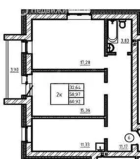 2-комнатная квартира: Искитим, микрорайон Индустриальный, 25А (58.6 м) - Фото 0