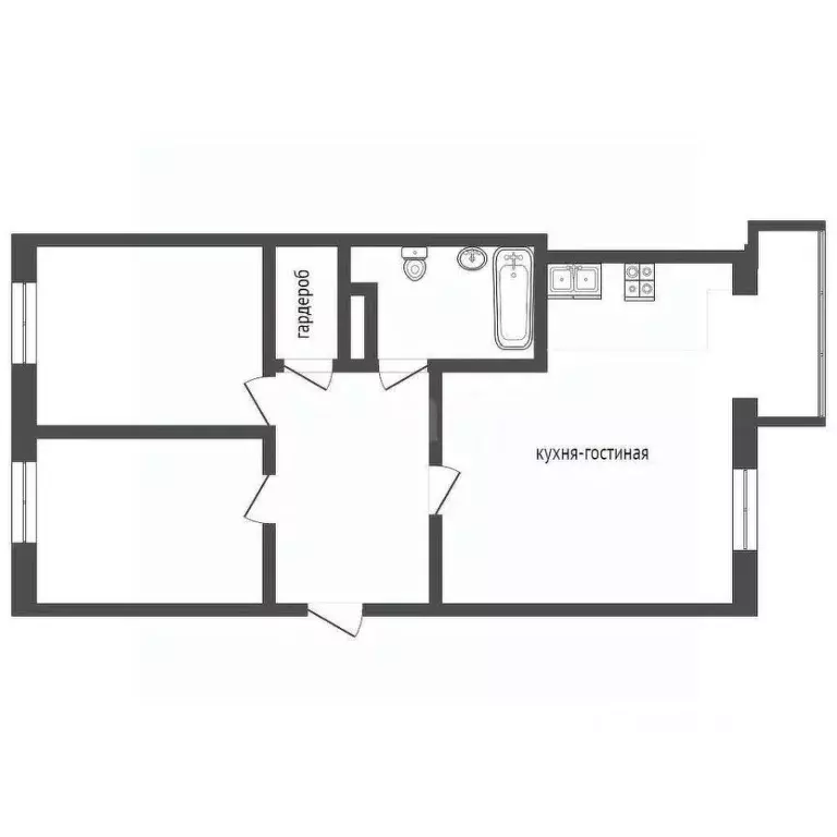 2-к кв. Тюменская область, Тюмень ул. Павла Шарова, 8 (70.4 м) - Фото 2