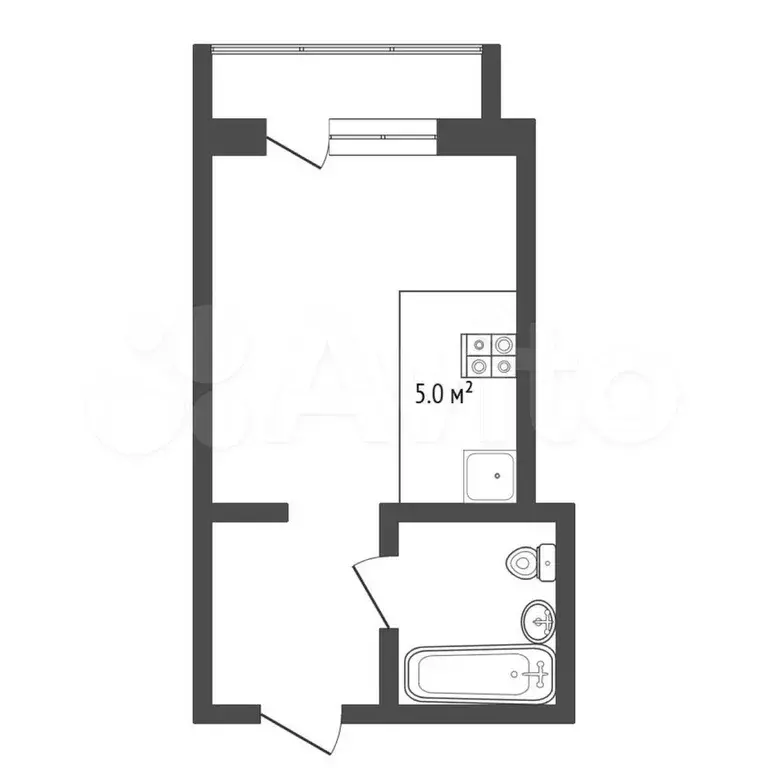 Квартира-студия, 25 м, 3/15 эт. - Фото 0