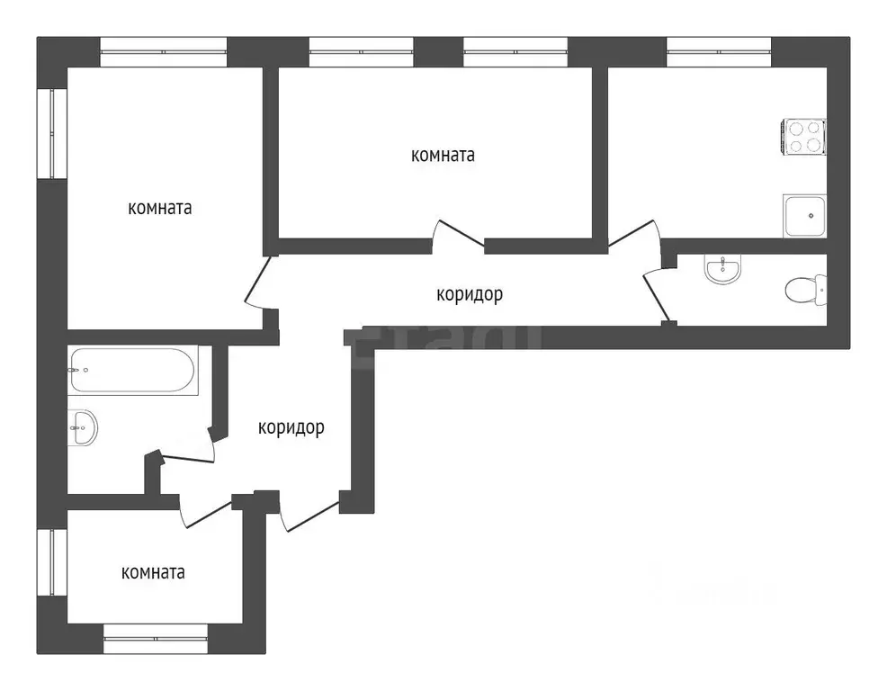 3-к кв. Хакасия, Абакан ул. Кирова, 120к2 (93.0 м) - Фото 1