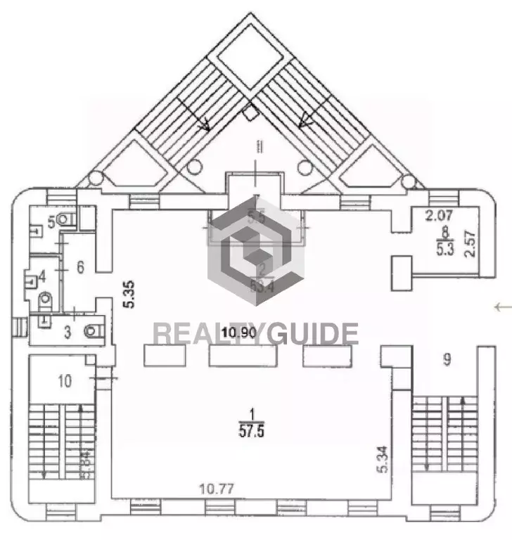 Помещение свободного назначения в Москва Садовническая ул., 84С3 (1184 ... - Фото 1