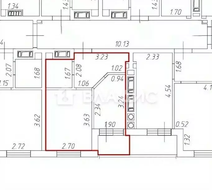 1-к кв. Калининградская область, Светлогорск ул. Цветочная, 9 (23.1 м) - Фото 2