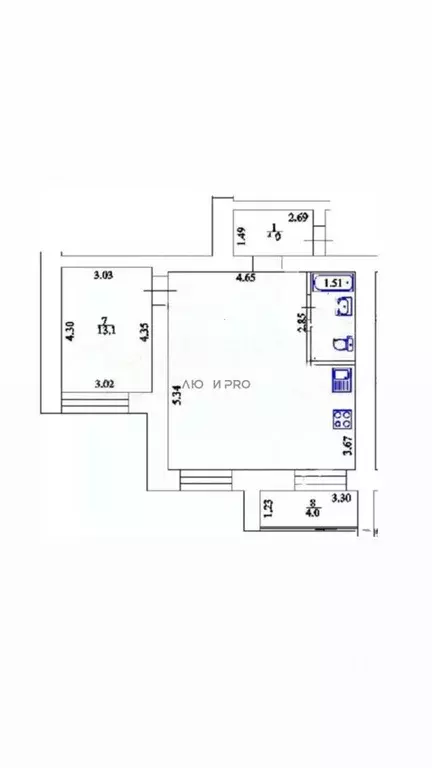 2-к кв. Башкортостан, Уфа ул. Набережная реки Уфы, 25 (57.0 м) - Фото 2