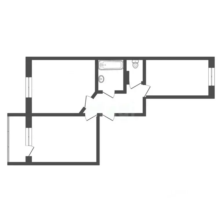 2-к кв. Омская область, Омск ул. Леонида Маслова, 8 (61.1 м) - Фото 1