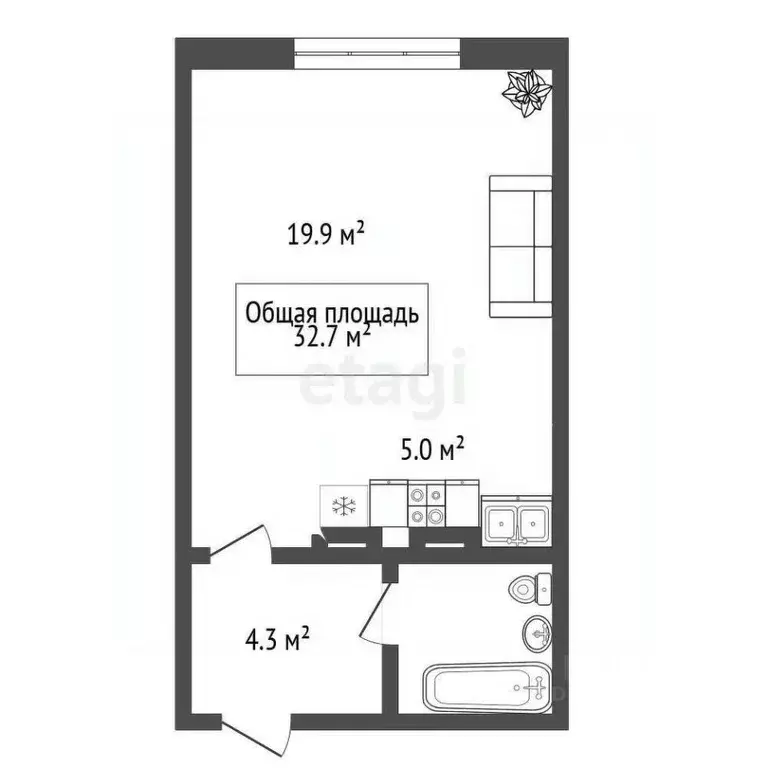 Студия Новосибирская область, Новосибирск ул. Татьяны Снежиной, 41 ... - Фото 2