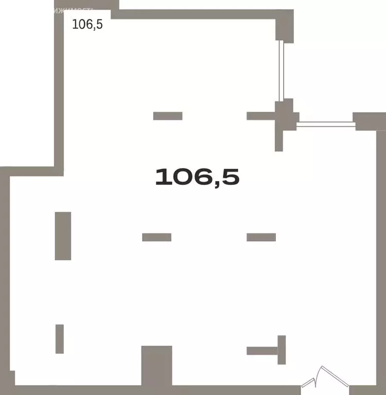Помещение свободного назначения (106.5 м) - Фото 1